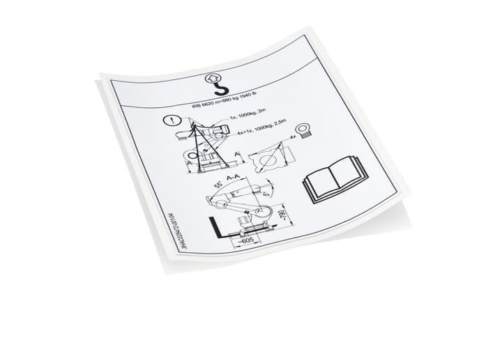 ABB配件Instruction label 原厂型号3HAC025472-001 ABB配件官方质保 - ABB机器人配件大全