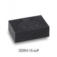 meanwell明纬 直流/直流 导轨式 15W高可靠150~1500Vdc超宽输入DC-DC转换器 DDRH-15-24P