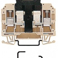 魏德米勒 螺钉式联接技术 SAK系列 TS 35 熔断器型接线端子 订货号 9509620000 / 型号 KSKM 3/35 GZ 1 1/4X1/4